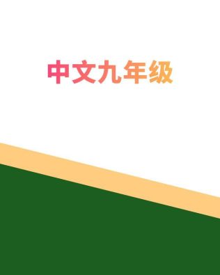 中文九年级全年计划 Chinese Level 9 – Yearly Bundle